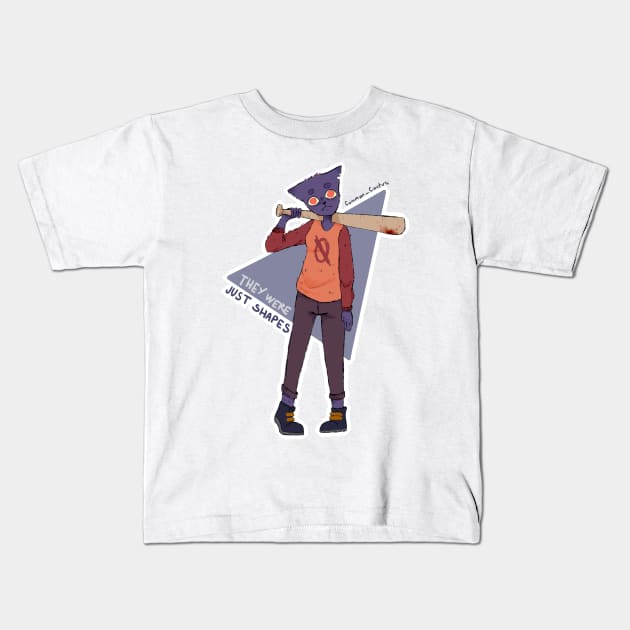 Mae the cat Kids T-Shirt by Telemiu